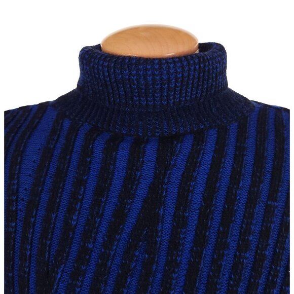 Ader Error Frank Turtleneck Size A3 L Oversized Mens Blue Sweater $485 - Picture 4 of 14